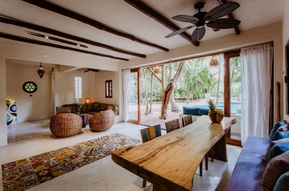 Beachfront Villa On Tulum Beach Hotel Zone Mexico